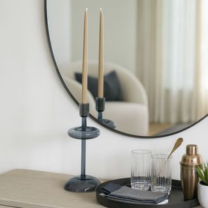 CROSBYHAM BLUE CANDLE HOLDER 10 (IN) 2