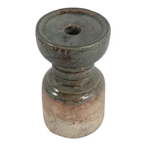 BARTONTON GREEN CANDLE HOLDER 7 (IN) 6