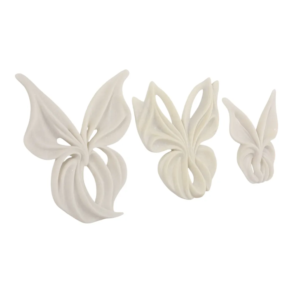 CLAYTONPARK SET OF 3 WHITE WALL SCULPTURES 15 (IN)