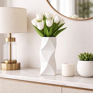 CASEYWAY WHITE VASE 12 (IN) 2