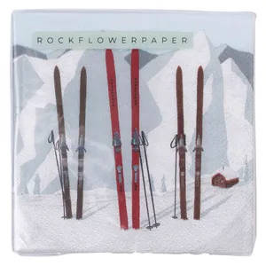 Nordic Ski Paper Cocktail Napkins (Pack of 25) 6