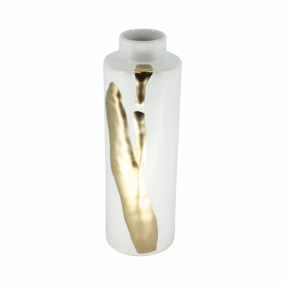 JUNEROSE WHITE VASE 16 (IN)