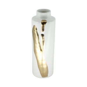 JUNEROSE WHITE VASE 16 (IN) 6