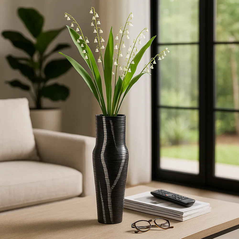 SAGEVALE GRAY VASE 17 (IN)