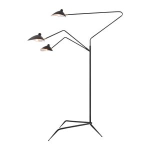 Risley 81.5'' High 3-Light Floor Lamp - Matte Black 7