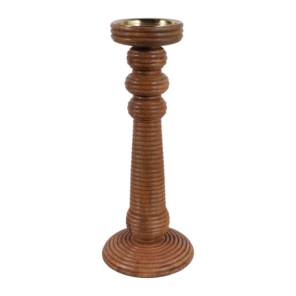 HACKETTRIDGE BROWN CANDLE HOLDER 13 (IN)