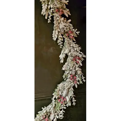 Snowy Cranberry 4ft Garland
