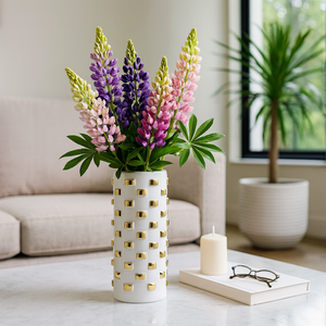 DASHCLIFF WHITE VASE 15 (IN) 9