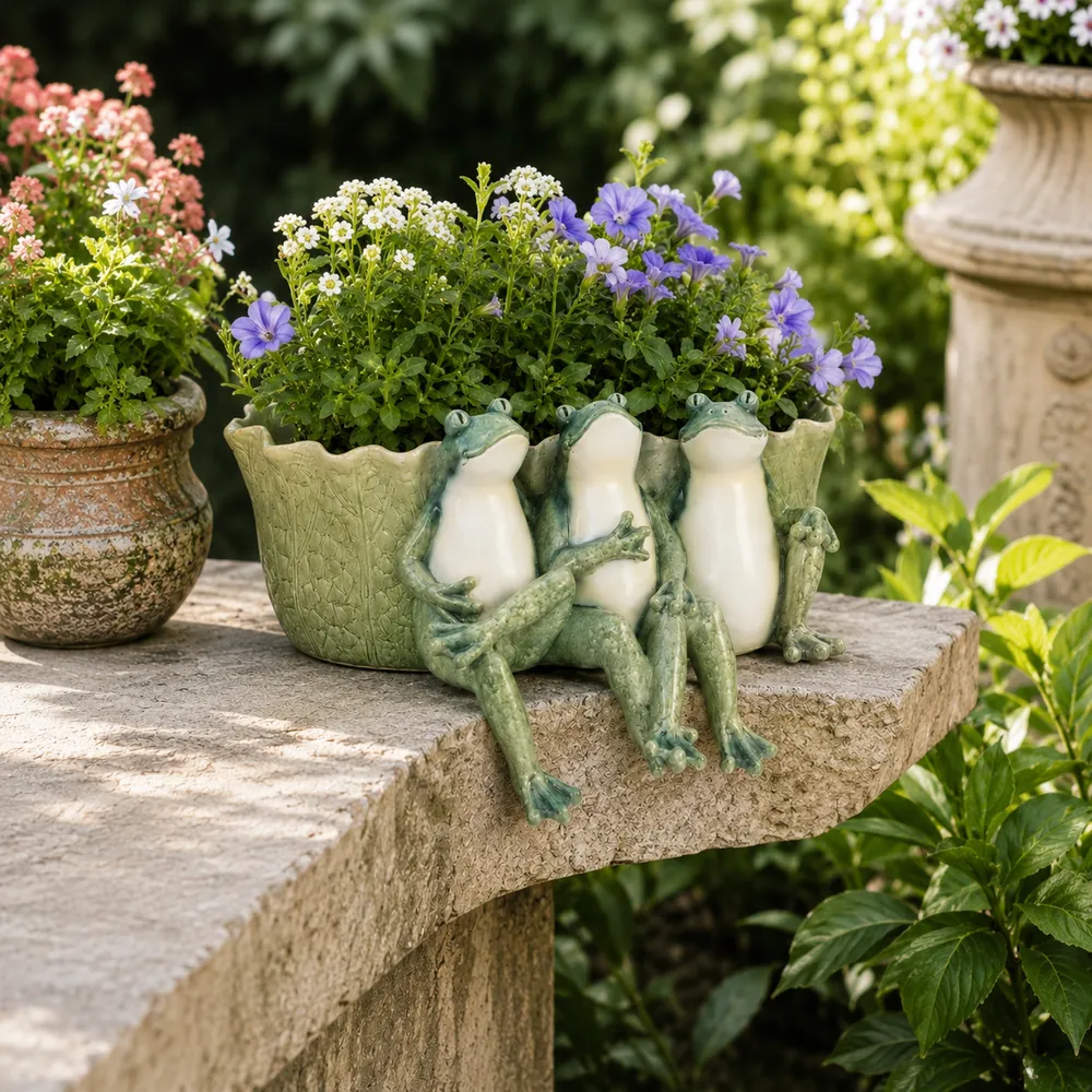 HILTONMOOR GREEN PLANTER 7 (IN)