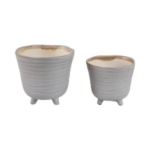 REXDALE SET OF 2 IVORY PLANTER 6 (IN) 4