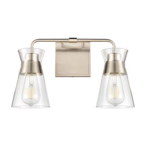 Brookville 15'' Wide 2-Light Vanity Light - Satin Nickel 2