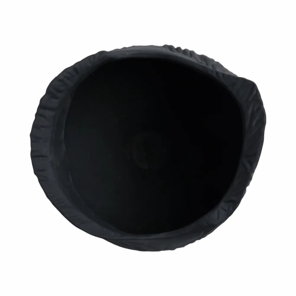 THORNTONPARK BLACK VASE 12 (IN)