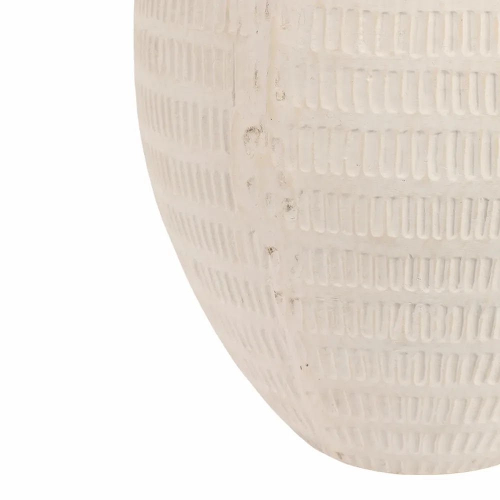 HAZENVALE WHITE VASE 17 (IN)