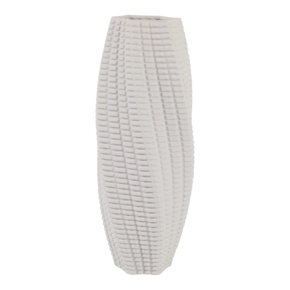 ELWINROSE WHITE VASE 16 (IN)