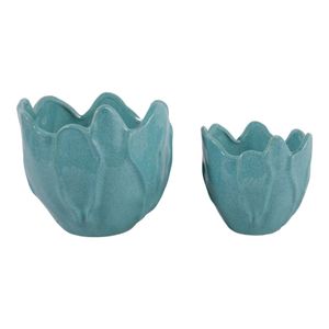 DRYDENRUN SET OF 2 BLUE PLANTER 7 (IN) 4