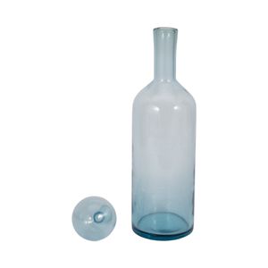 ZOEPARK BLUE GLASS VASE 20 (IN) 4