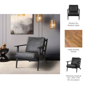 GORDONOAK BLACK CHAIR 31 (IN) 7