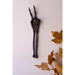 Cast Iron Skeleton Peace Sign 4