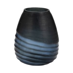 CARTERHAVEN BLUE GLASS VASE 11 (IN) 4