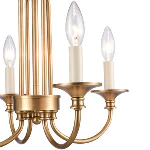 Cecil 16'' Wide 4-Light Semi Flush Mount - Natural Brass 4