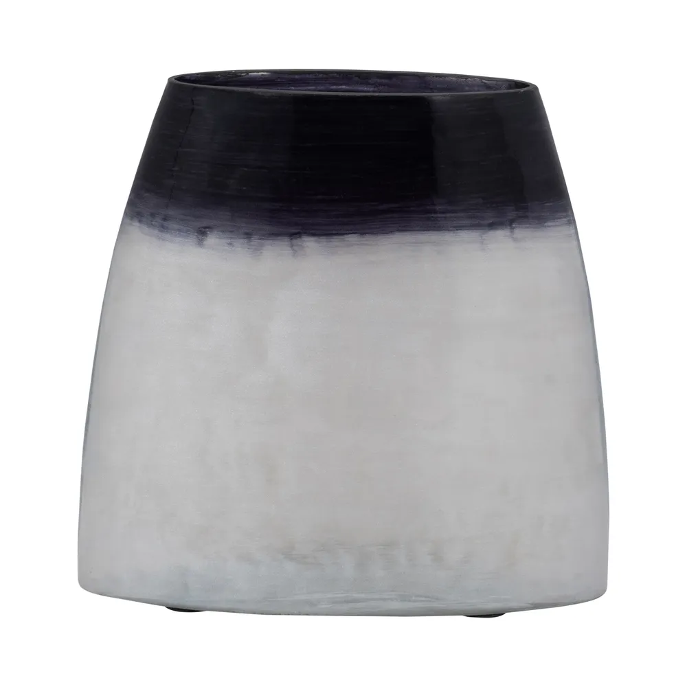 BISHOPFIELD BLUE GLASS VASE 8 (IN)