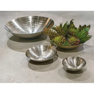 Maze Etched Centerpiece Bowl - Nickel 5