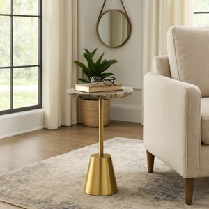 GASTONLEY GOLD TABLE 24 (IN) 10
