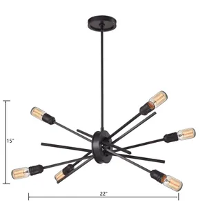Xenia 22'' Wide 6-Light Chandelier - Oil Rubbed Bronze 2
