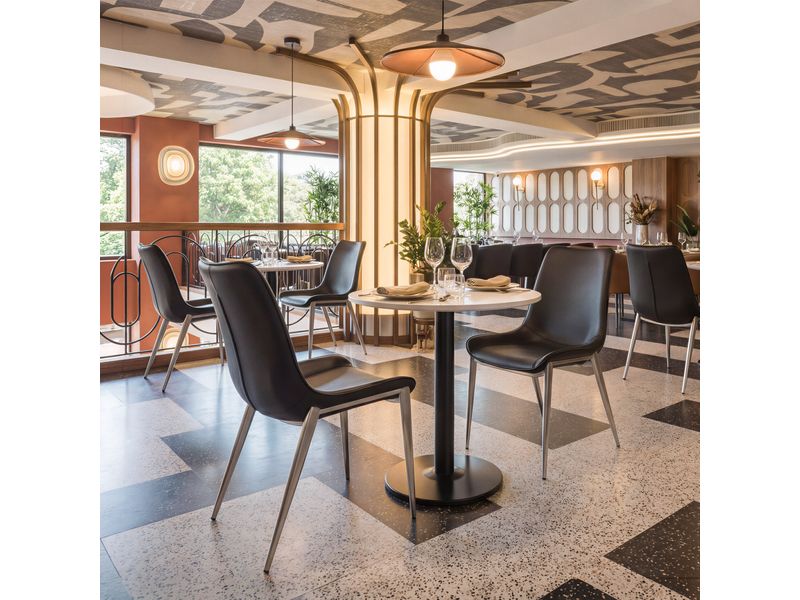 Alto Bistro Table White & Black 8