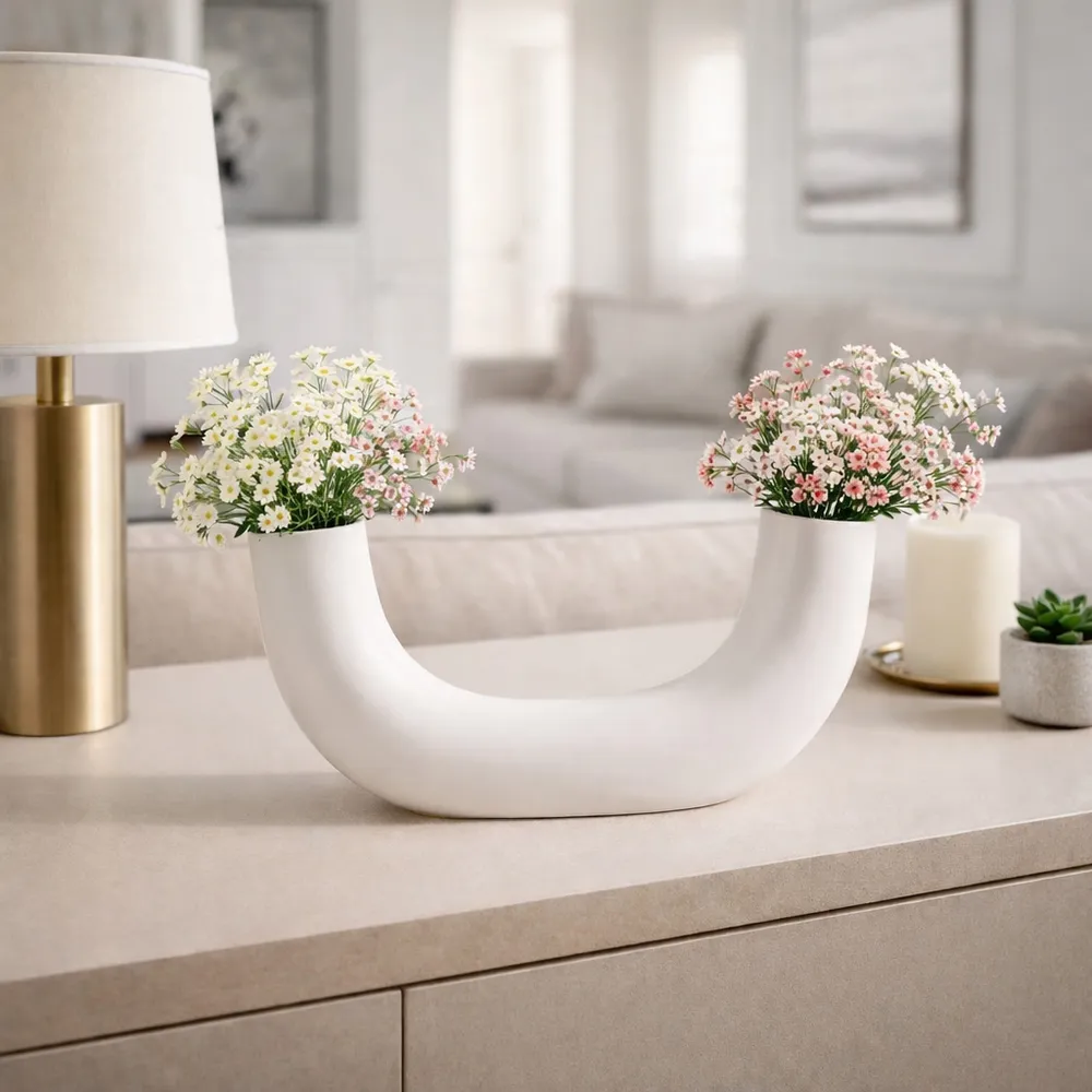 ATLASVALE WHITE VASE 5 (IN)