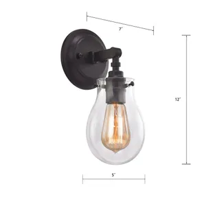Jaelyn 12'' High 1-Light Sconce - Oil Rubbed Bronze 2