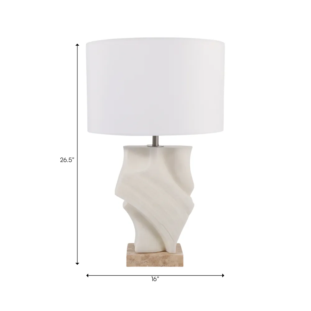BREESHAW IVORY LAMP 27 (IN)