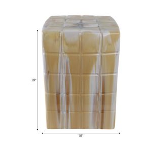 REXMOOR YELLOW GARDEN STOOL 19 (IN) 10