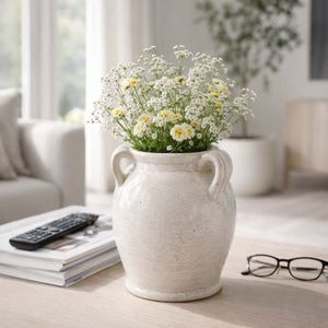 COHENWAY WHITE VASE 10 (IN) 11