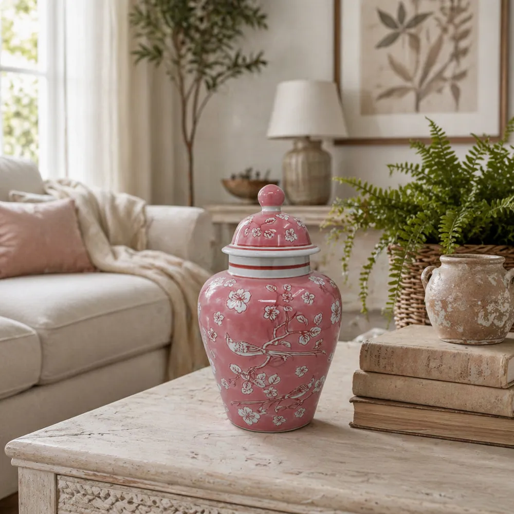 BAKERRIDGE PINK CHINOISERIE 14 (IN)