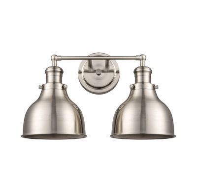 Haralson 17″ Wide 2-Light Vanity Light - Satin Nickel