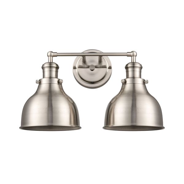 Haralson 17'' Wide 2-Light Vanity Light - Satin Nickel