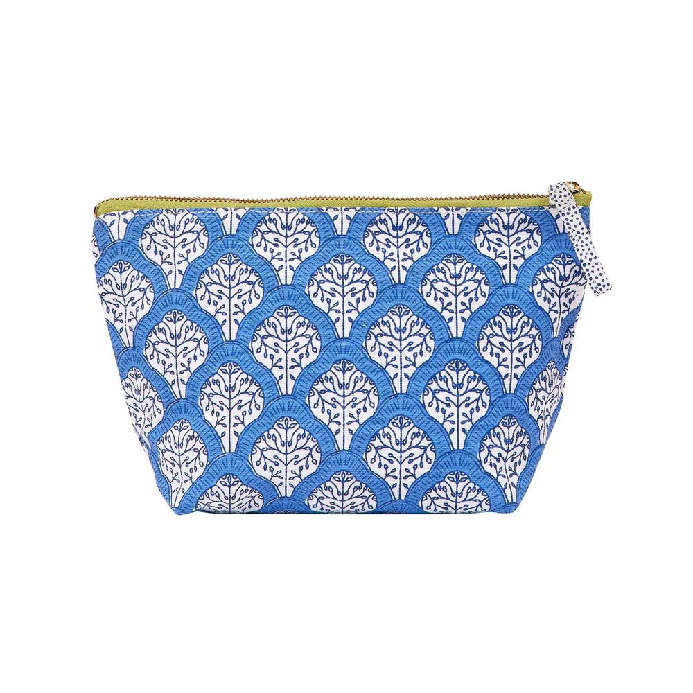 Fifer Blue Medium Essential Canvas Pouch