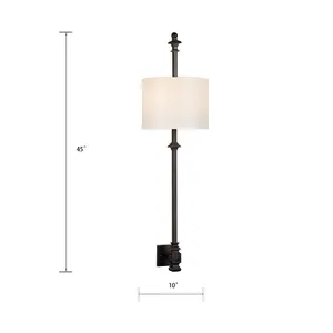 Torch 45'' High 2-Light Sconce - Oil Rubbed Bronze 2