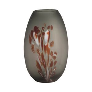 CARVERFIELD GRAY GLASS VASE 12 (IN) 1