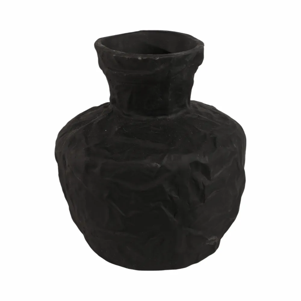 DUNLAPCLIFF BLACK VASE 11 (IN)