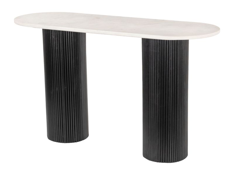Izola Console Table White & Black 5
