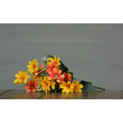 Yellow Star Flower Pick 13in