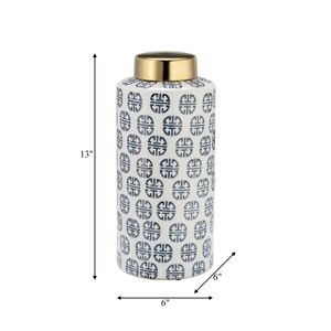 DORIANWORTH BLUE JAR 13 (IN) 8