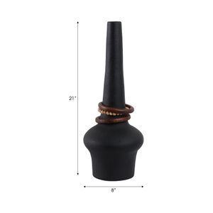 FARROWMILL BLACK VASE 21 (IN) 9