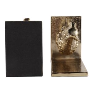 HAXTONFIELD SET OF 2 GOLD BOOKENDS 7 (IN) 7