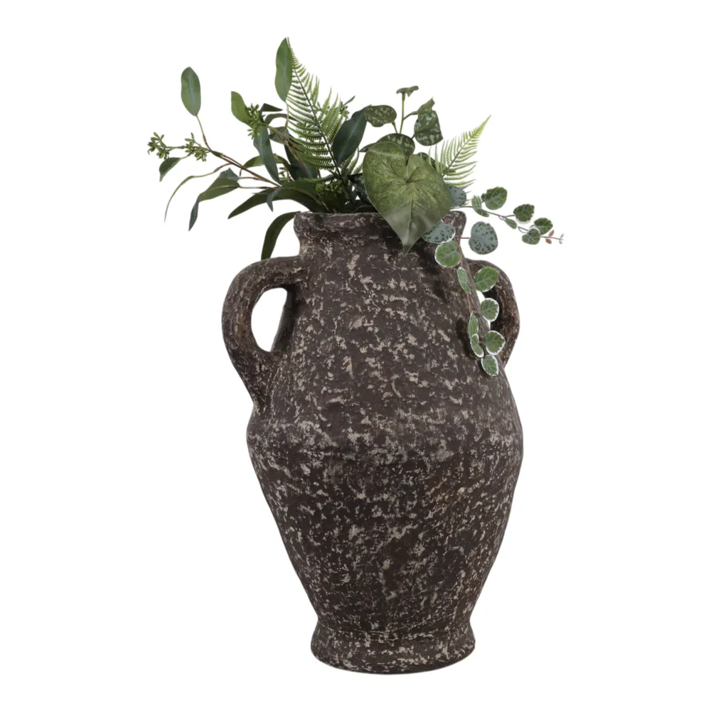 NATESTONE BROWN VASE 24 (IN)