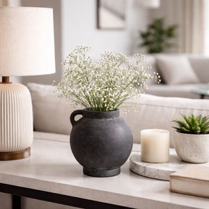 CORBINFORD BLACK VASE 8 (IN) 2