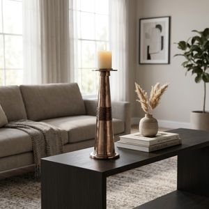 BRUNOGATE BRONZE CANDLE HOLDER 19 (IN) 2