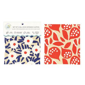 Buttercup Blooms blu Eco Sponge Cloths (Set of 2) 5